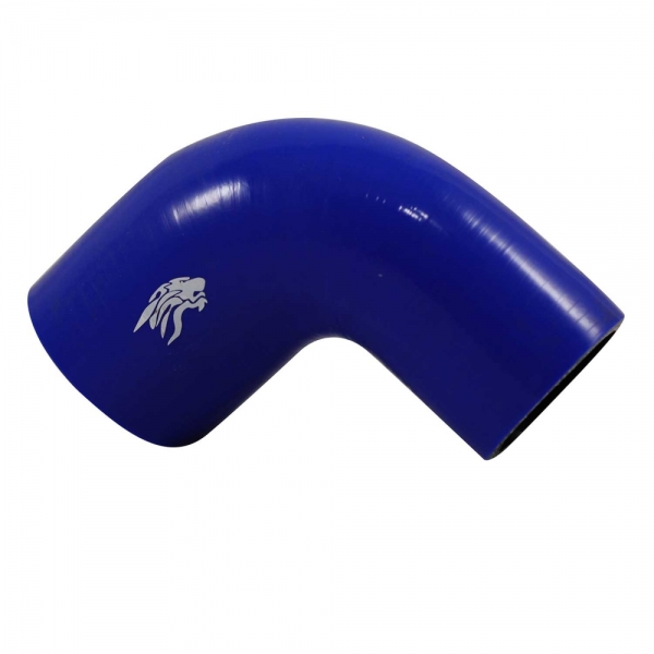Curva Pressurização Silicone Azul 90º X 2 1/2