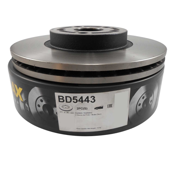 Kit Disco de Freio BD5443 Diant. Toyota Corolla - Cód.4423