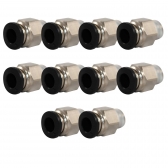 Kit 10 Conexão Pneumática Engate Rápido 1/8NPTx6mm -Cód.8330