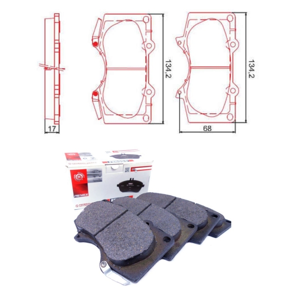 Pastilha de Freio Dianteiro Ferodo HQF2227A  Hilux- Cód.5401