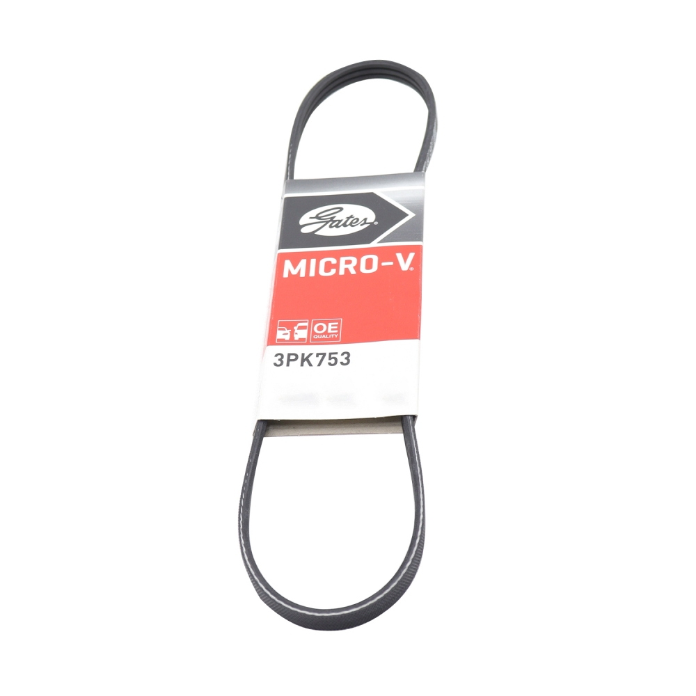 Correia Micro-V Gates 3PK0753 Nissan March 1.0 - Cód.10888