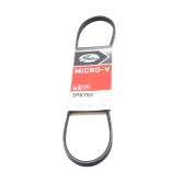Correia Micro-V Gates 3PK0753 Nissan March 1.0 - Cód.10888