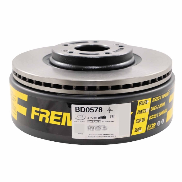 Kit Disco de Freio BD0578 Diant. Sportage - Cód.8929