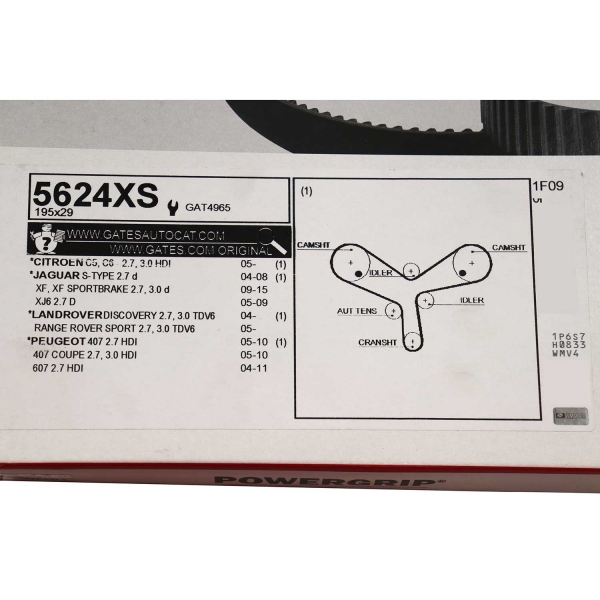 Correia Dentada Gates 5624XS Land Rover Discovery 3-Cód.4729