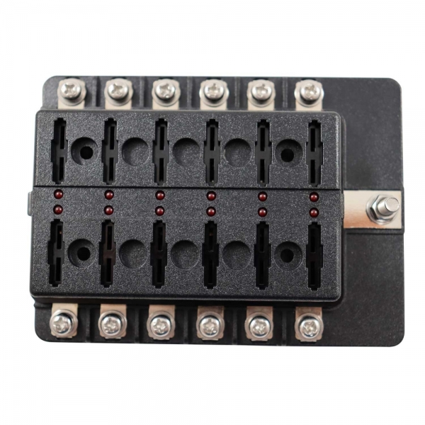 Caixa de Fusível Universal Acrilico 12 Vias - Cód.7791