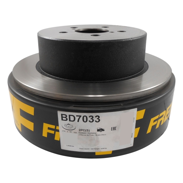 Kit Disco de Freio BD7033 Tras. Subaru Impreza - Cód.3662