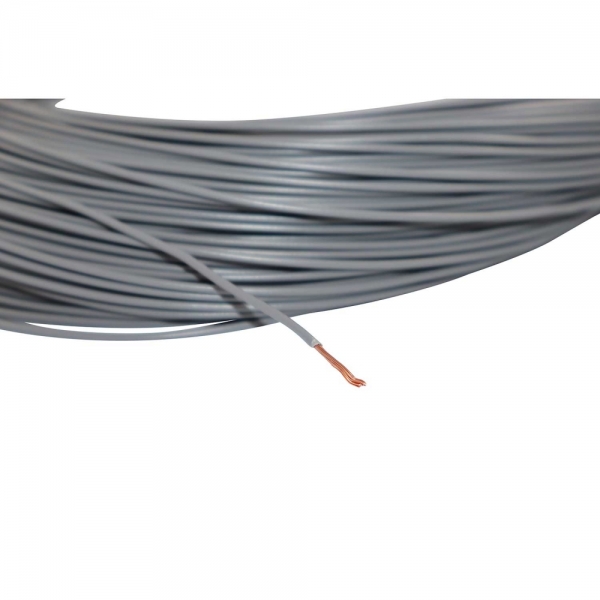 100m Cabo Flex. Automotivo 0.50mm Cinza - Cód.8095