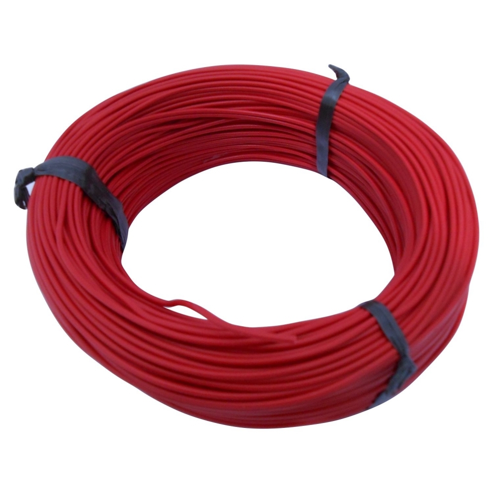 100m Cabo Flex. Automotivo 0.50mm Vermelho - Cód.6557