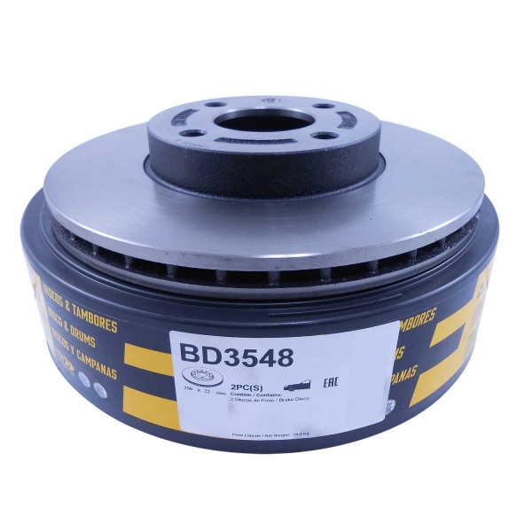 Kit Disco de Freio BD3548 Diant. GM Onix Turbo - Cód.6497