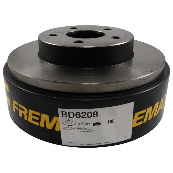 Kit Disco de Freio BD6208 Tras. GM Malibu 2.4 - Cód.7722
