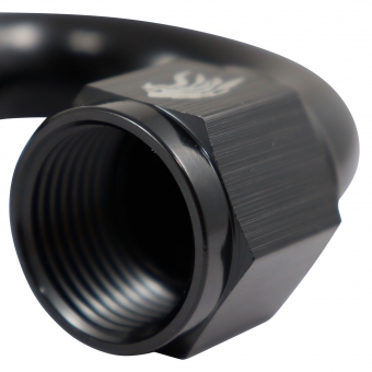 Conexão 10AN / AN10 Curva 180° Aeroquip All Black - Cód.7161