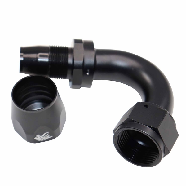 Conexão 16AN / AN16 Curva 120° Aeroquip All Black - Cód.9428