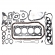 Jg de Juntas de Motor Elring 752.968 L200 2.5 8V - Cód.7927