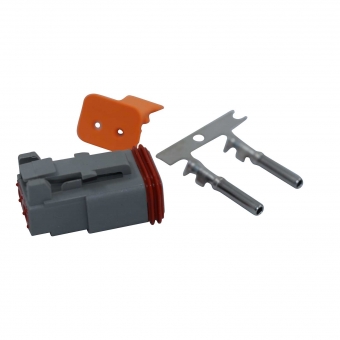 Conector Elétrico Fêmea 2 Vias Deutsch DT06-2S - Cód.8314