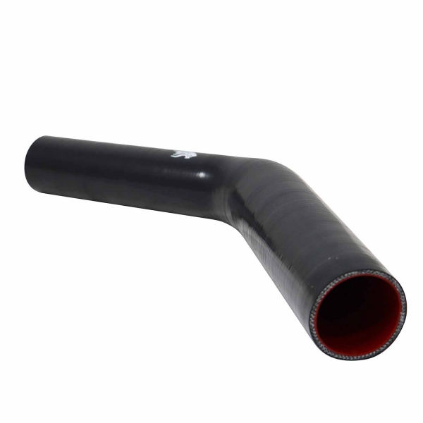 Curva de Silicone 45º Preto 2\\\