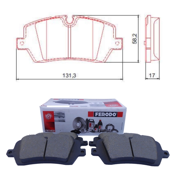 Pastilha de Freio Tras. Ferodo HQF4133 Range Rover- Cód.4483