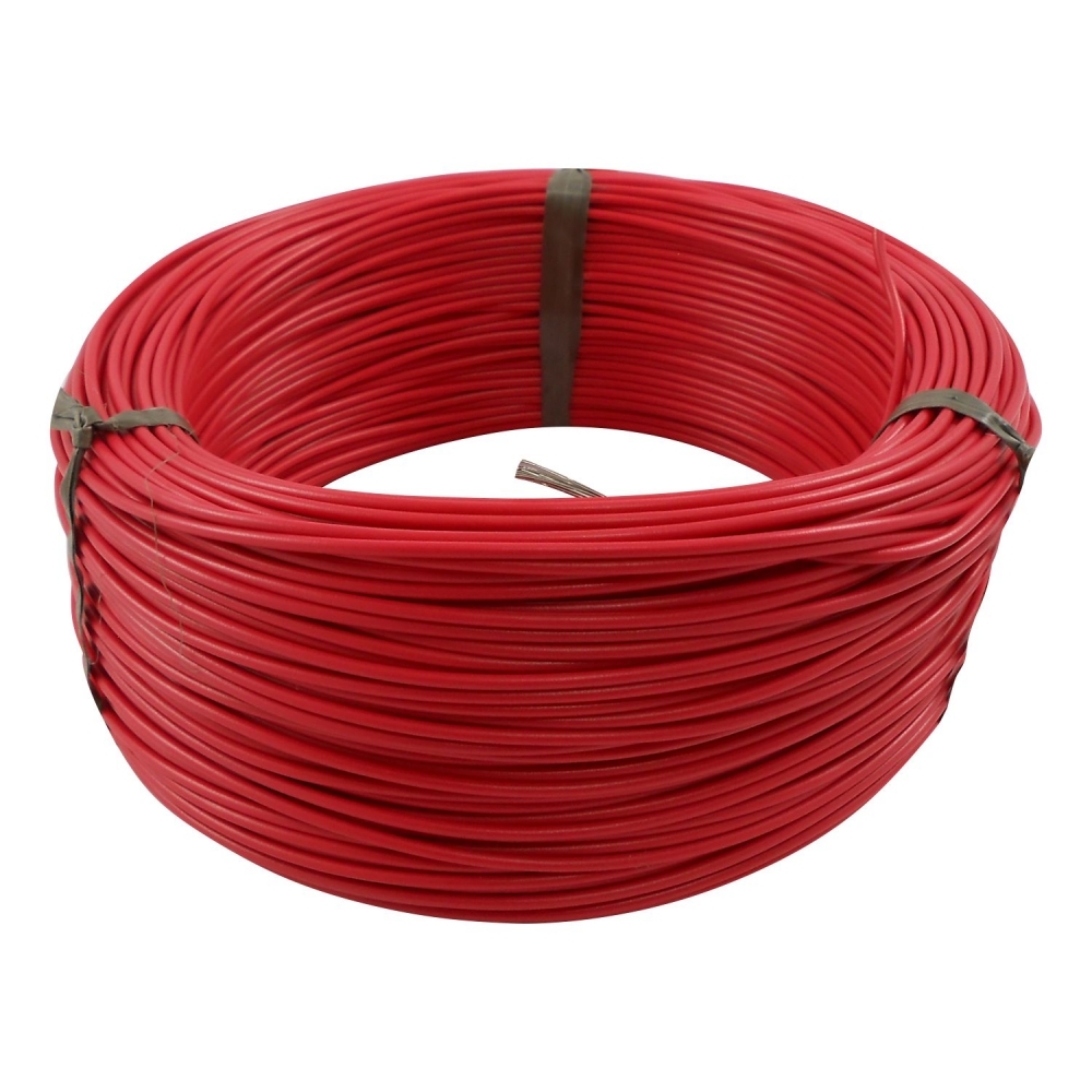 100m Cabo Flex. Auto Estanhado 1.00mm Vermelho - Cód.6761