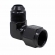 Conexão Curta 90° Femea 8AN x 8AN Macho All Black - Cód.9452