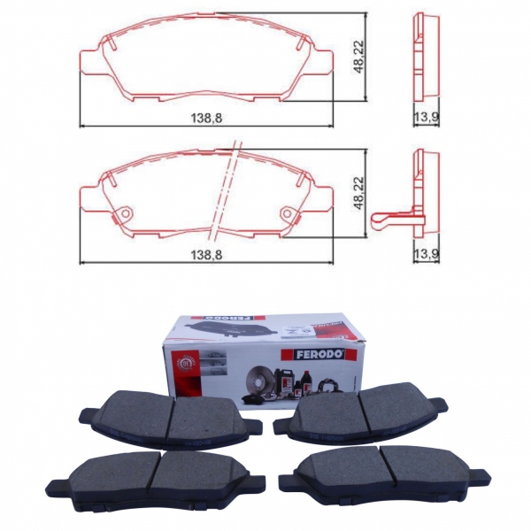 Pastilha de Freio Diant. Ferodo HQF4092A March - Cód.4488