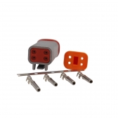 Conector Elétrico Femea 4 Vias Deutsch DT06-4S - Cód.9614