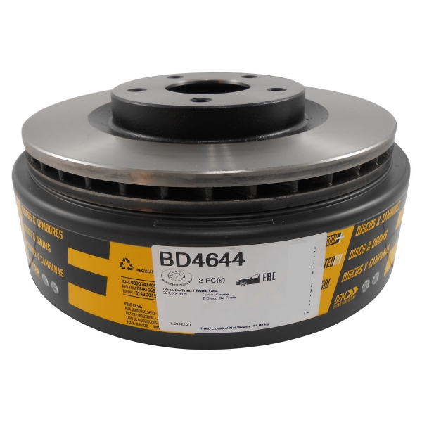 Kit Disco de Freio BD4644 Diant. Outlander, ASX - Cód.3627