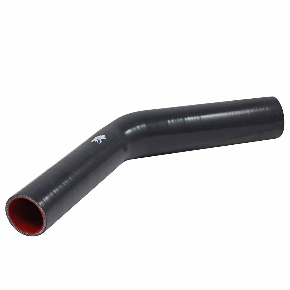 Curva de Silicone 45º Preto 2\\\