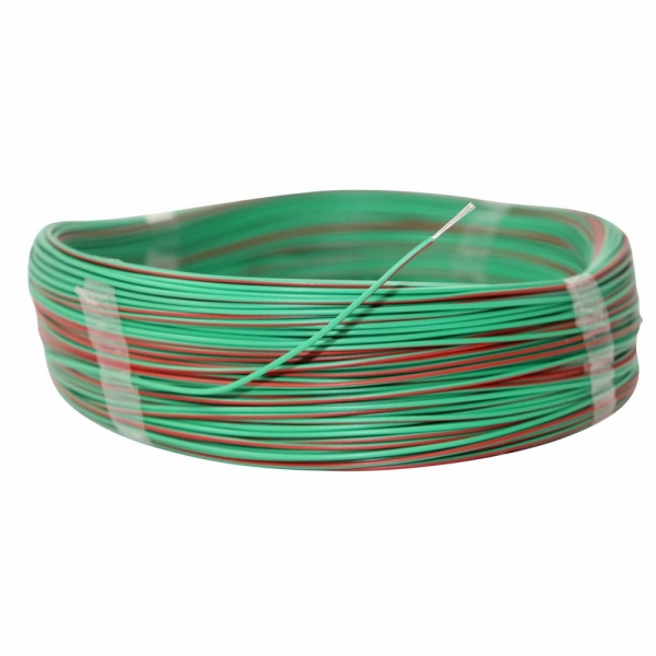 100m Cabo Flex Auto Estanhado 0.50mm Verde Vermelho-Cód.8828