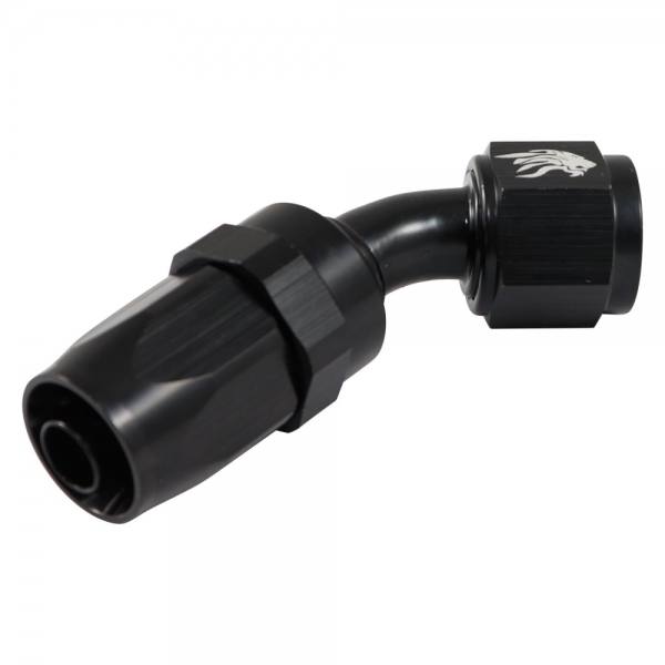 Conexão 8AN / AN8 Curva 45° Aeroquip All Black - Cód.7170