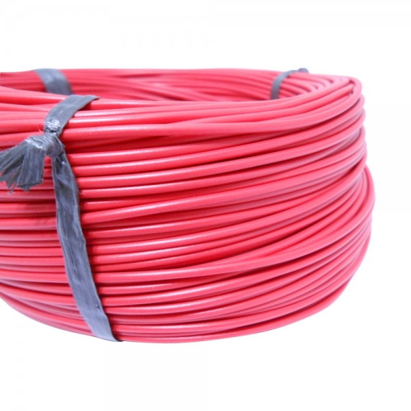 100m Cabo Flex. Automotivo 0.50mm Vermelho - Cód.6557