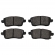 Pastilha Freio Tras. Frasle PD2354 Chery Tiggo 7 - Cód.14525