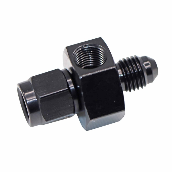Adaptador 4AN x 4AN com Saída 1/8NPT All Black  - Cód.9461