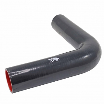 Curva Silicone Preto 90° Pressurização 2 1/4\\\" x 2\\\"- Cód.2017