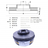Kit Disco Freio BD1440 Diant. Celta, Prisma - Cód.5314