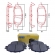 Pastilha de Freio Diant. Jurid HQJ2356A Honda Civic Cód.4845