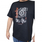 Camiseta Preta Turbo Masculina Asllan Tam. XXG - Cód.9747