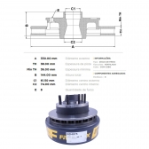Kit Disco de Freio BD4075 Diant. Ford F250 - Cód.5152