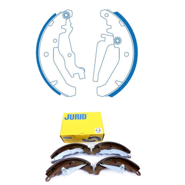 Sapata de Freio Tras. Jurid HQJ502A Fiat Uno - Cód.5393