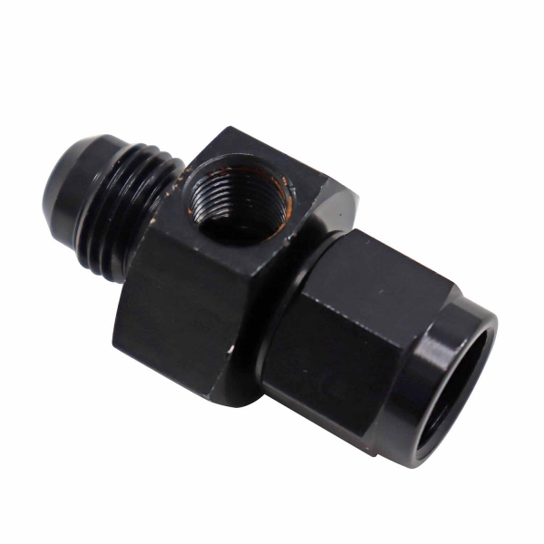 Adaptador 6AN x 6AN com Saída 1/8NPT All Black  - Cód.9454