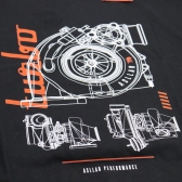 Camiseta Preta Turbo Masculina Asllan Tam. GG - Cód.9746