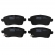 Pastilha Freio Tras. Frasle PD2354 Chery Tiggo 7 - Cód.14525