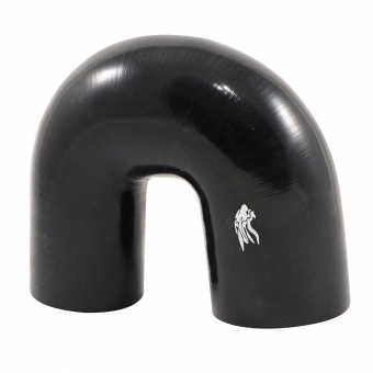 Mangueira Silicone Preto Pressurização U 3\\\"x 2 1/2\\\" Cód.8335