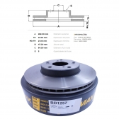 Kit Disco de Freio BD1257 Diant. Honda Accord, CRV- Cód.3592