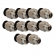 Kit 10 Conexão Pneumática Engate Rápido 1/8NPTx6mm -Cód.8330