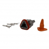 Conector Elétrico Fêmea 3 Vias Deutsch DT06-3S - Cód.6932