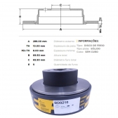 Kit Disco de Freio BD9210 Tras. GM Vectra, Astra - Cód.5089
