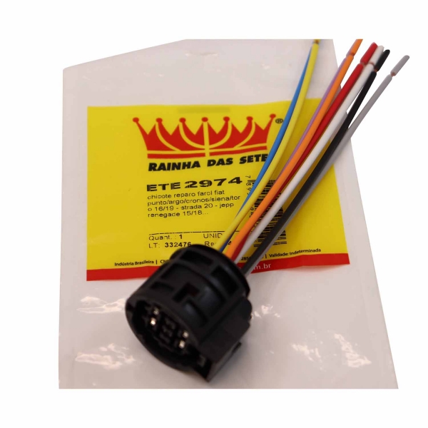 Chicote ETE2974 Farol Fiat Argo, Toro, Cronos - Cód.12173