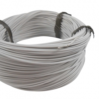 100m Cabo Flex. Auto Estanhado 0.50mm Branco - Cód.6756