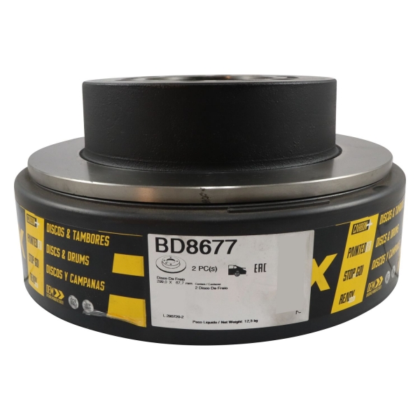 Kit Disco de Freio BD8677 Tras. Korando, Musso - Cód.7580