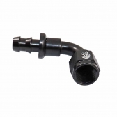 Conexão de Mangueira Curva 90° 3/8 x 6AN All Black -Cód.7818