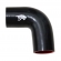 Curva de Silicone MSA Preto de 90º x 2.0\\\